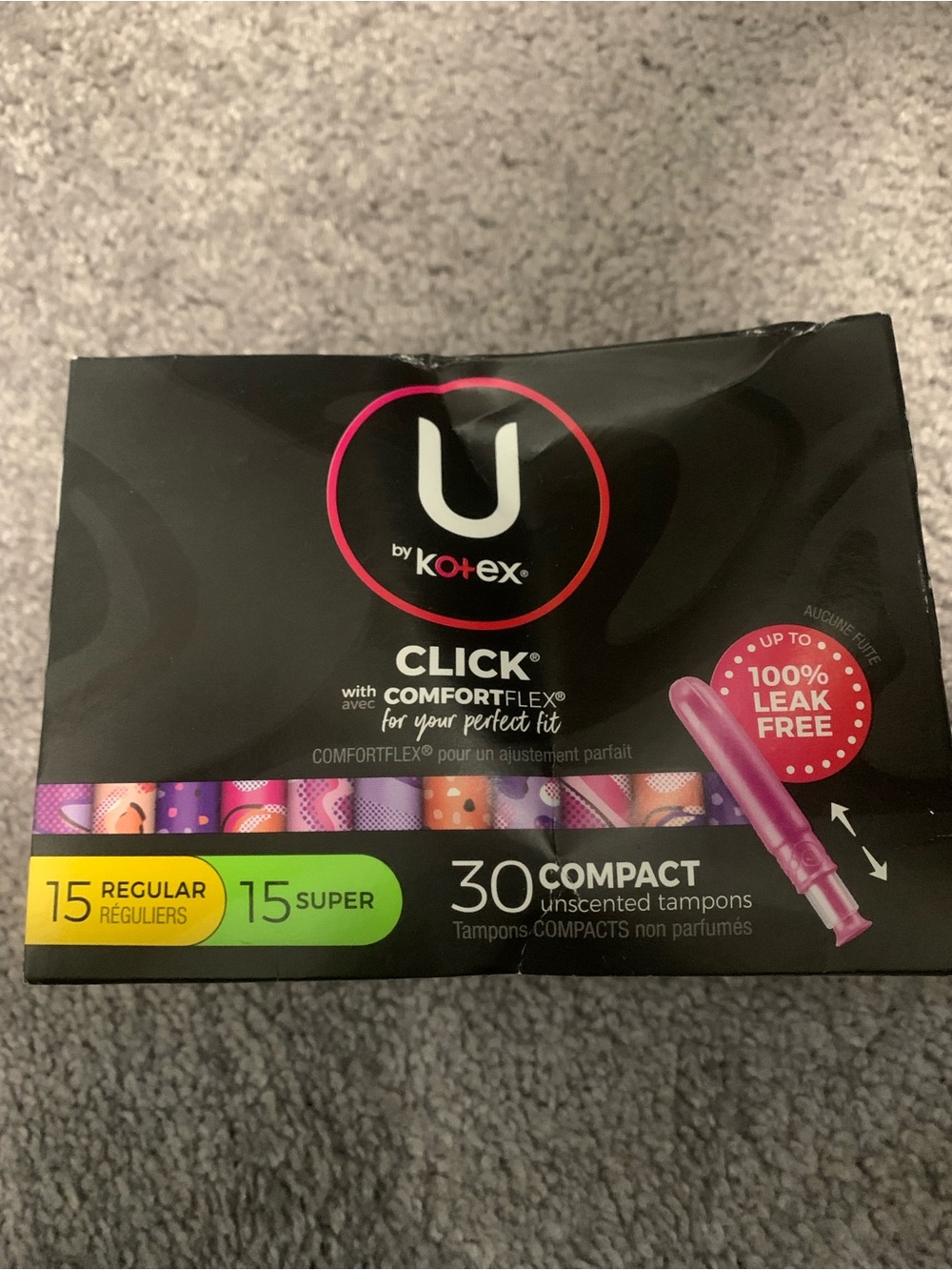 Click Compact Unscented Tampons - Pink
